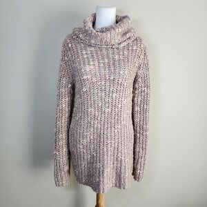 525 America Sweater Dress Womens Small Mini Chunky Knit Long‎ Sleeve Tunic Cosy